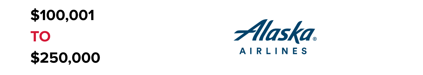 $100,001 to $250,000 Funder: Alaska Airlines.